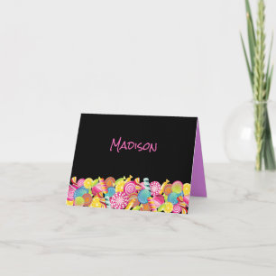 CANDY COUTURE Bat mitzvah rose Carte de remercieme