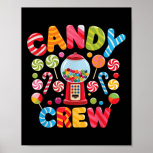 Candy Crew Candy Costume Frauen Candy Land Kinder Poster