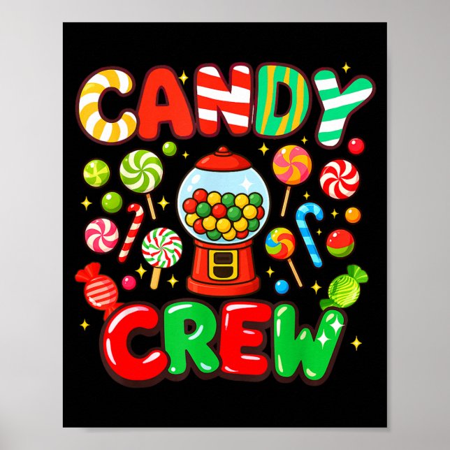 Candy Crew Candy Costume Women Candy Land Kids Swe Poster (Vorne)