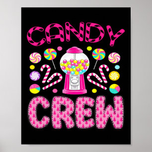 Candy Crew Squad Frohe Weihnachtsjunge Girl Kid Ma Poster