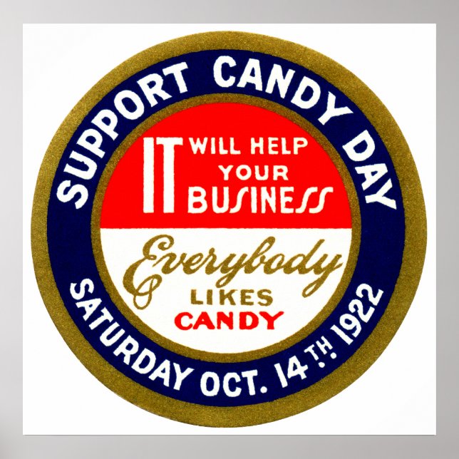 Candy Day 1922 Poster (Vorne)