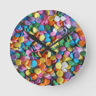 Candy Dots Runde Wanduhr