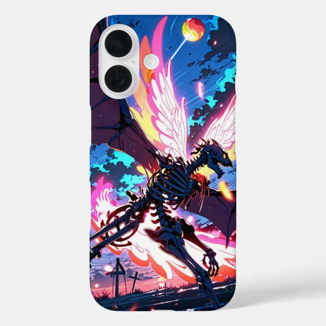 Candy Dragon iPhone 16 Hülle (Rückseite)