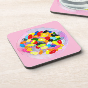 Candy farbenfrohe Gelee Lollys Getränkeuntersetzer