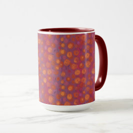 Candy Field, abstraktes Blumenmuster, rosa orange Tasse