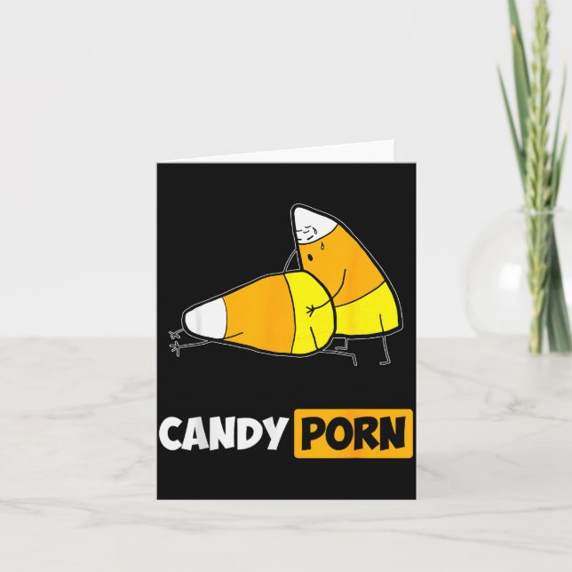 Candy Funny Halloween Men Gift  Karte (Vorderseite)