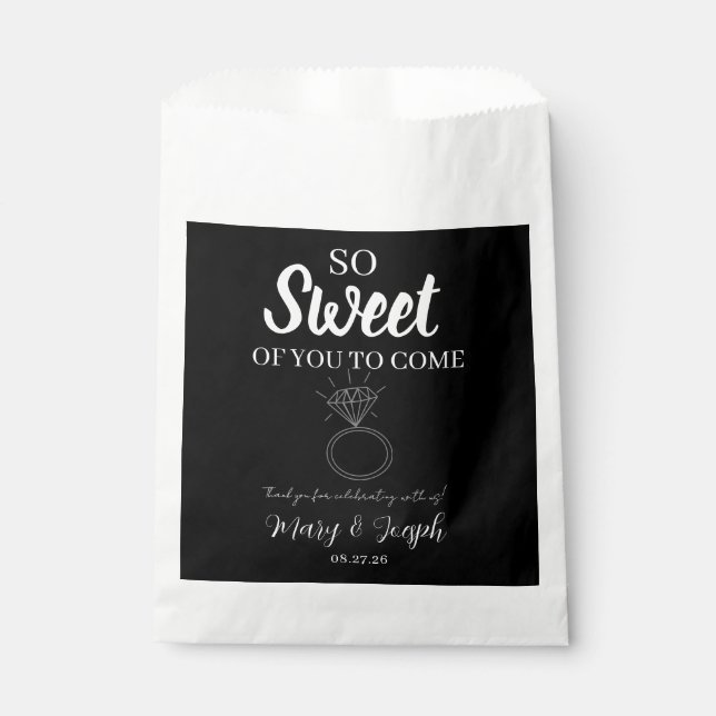 Candy Gastgeschenk Hochzeit Bag Geschenktütchen (Vorderseite)