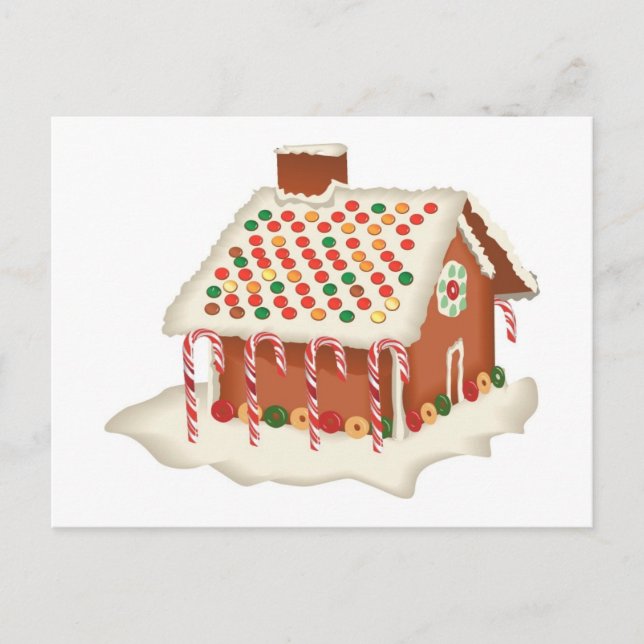 Candy Gingerbrot Hütte Weihnachten Weihnachten Wei (Vorderseite)