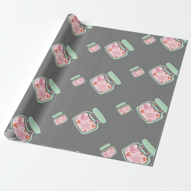 Candy-Glas-Muster Geschenkpapier (Ungerollt)