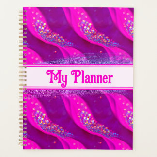 Candy Glitzer Planner - Abstrakte rosa Glitzern Planer