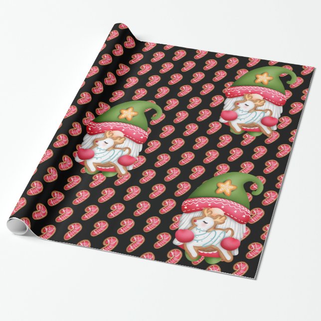 Candy Gnome - Farbe anpassen Geschenkpapier (Ungerollt)