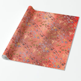 Candy Gold Meadow Butterfly Insekten Edelsteine Di Geschenkpapier