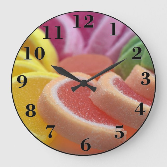 Candy Große Wanduhr (Vorderseite)