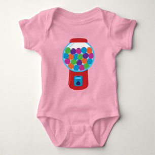 Candy Gumball Machine Baby Strampler