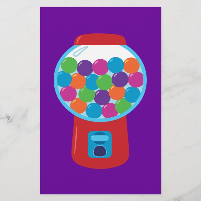 Candy Gumball Machine Briefpapier (Vorderseite)