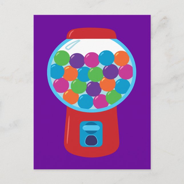 Candy Gumball Machine Postkarte (Vorderseite)