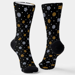 Candy Halloween Seamless Pattern Socken