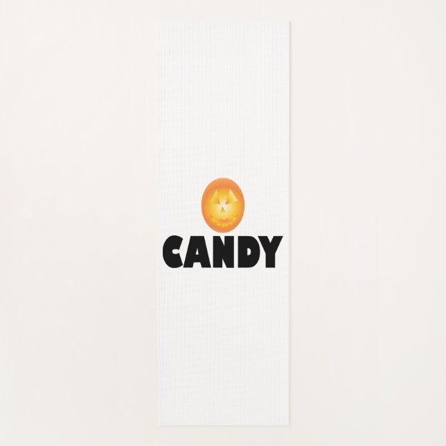 Candy Halloween Yogamatte (Vorderseite)