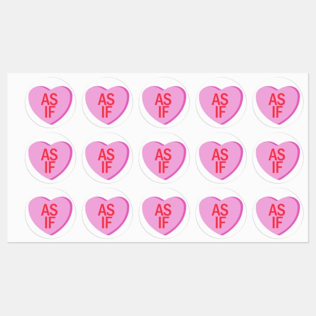 Candy Heart - AS IF Etiketten (Blatt)