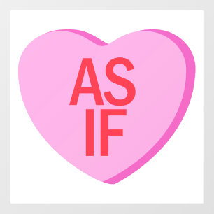 Candy Heart - AS IF Fensteraufkleber