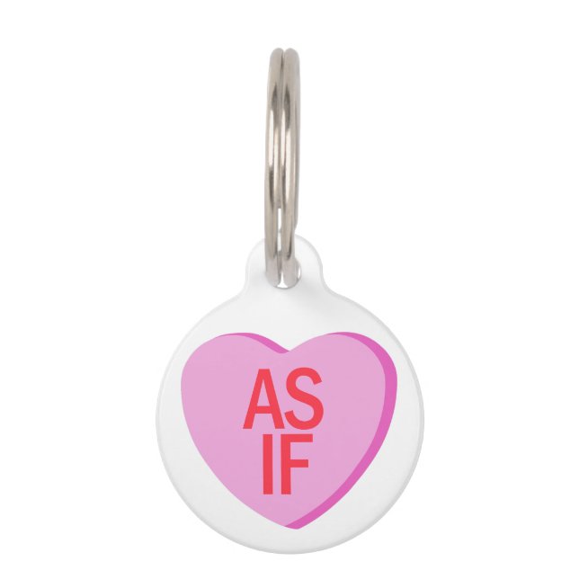 Candy Heart - AS IF Haustiermarke (Vorderseite)