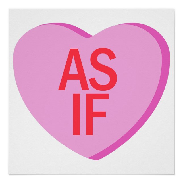 Candy Heart - AS IF Poster (Vorderseite)