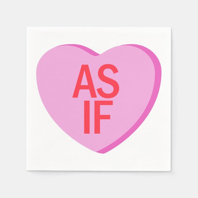 Candy Heart - AS IF Serviette (Vorderseite)