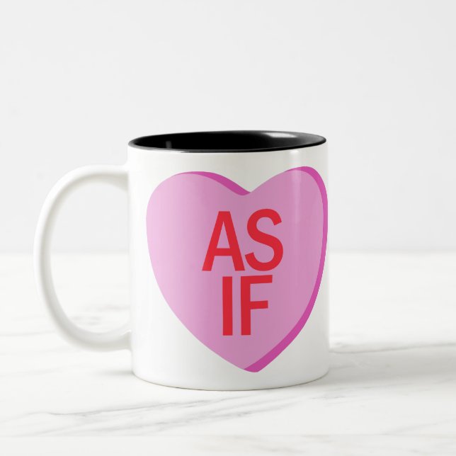 Candy Heart - AS IF Zweifarbige Tasse (Links)