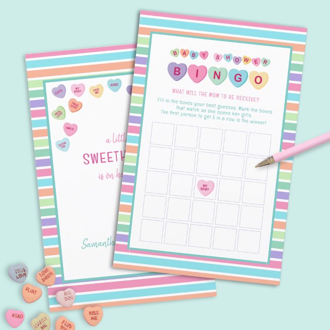 CANDY HEART BABY SHOWER BINGO GAME (Von Creator hochgeladen)