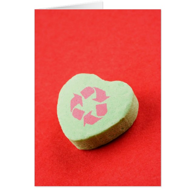 Candy Heart Card gerecycelt (Vorne)