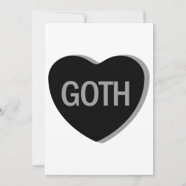 Candy Heart - Goth Feiertagskarte