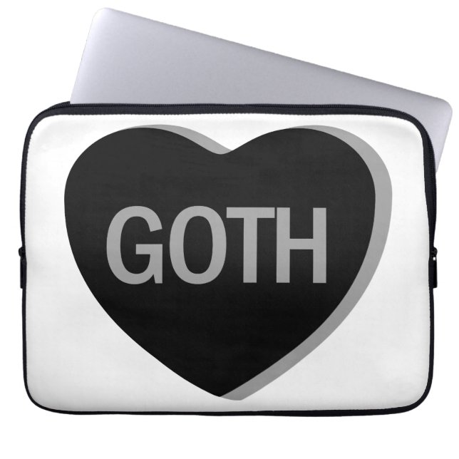 Candy Heart - Goth Laptopschutzhülle (Vorderseite)