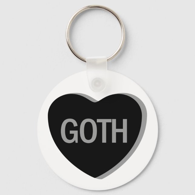 Candy Heart - Goth Schlüsselanhänger (Vorderseite)