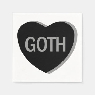 Candy Heart - Goth Serviette