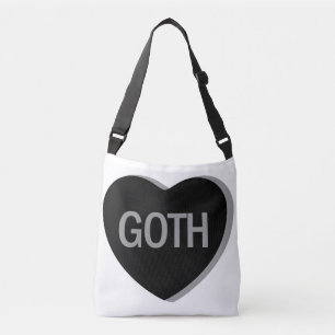 Candy Heart - Goth Tragetaschen Mit Langen Trägern