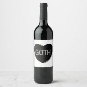 Candy Heart - Goth Weinetikett
