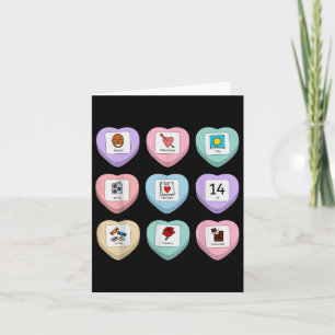 Candy Heart Pcs Symbol Special Bildung Teacher V Karte