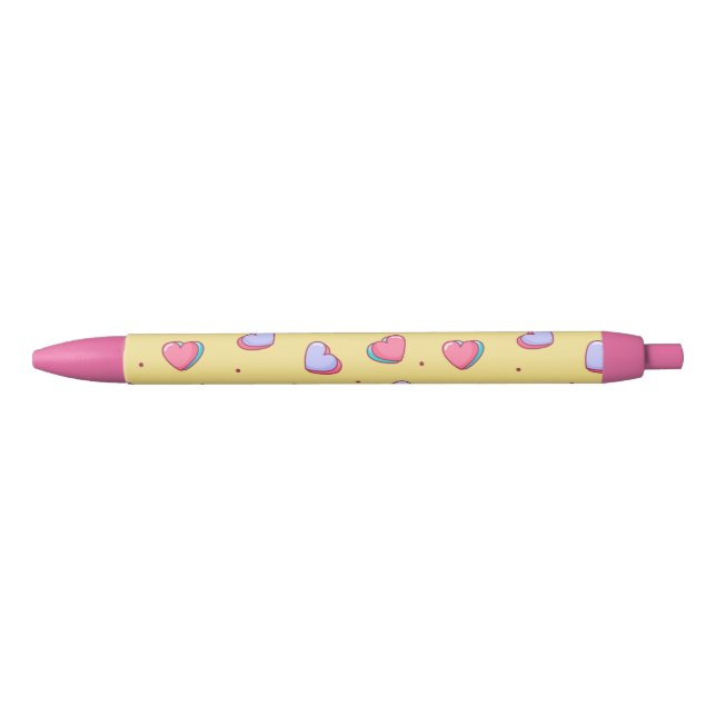 Candy Heart rose et jaune stylo (Devant)