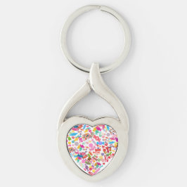 Candy Heart Shape Design Valentinstag Geschenke Schlüsselanhänger