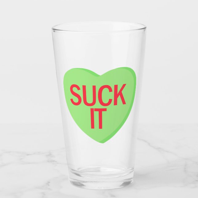 Candy Heart - SIND ZUM KOTZEN IT Glas (Vorderseite)