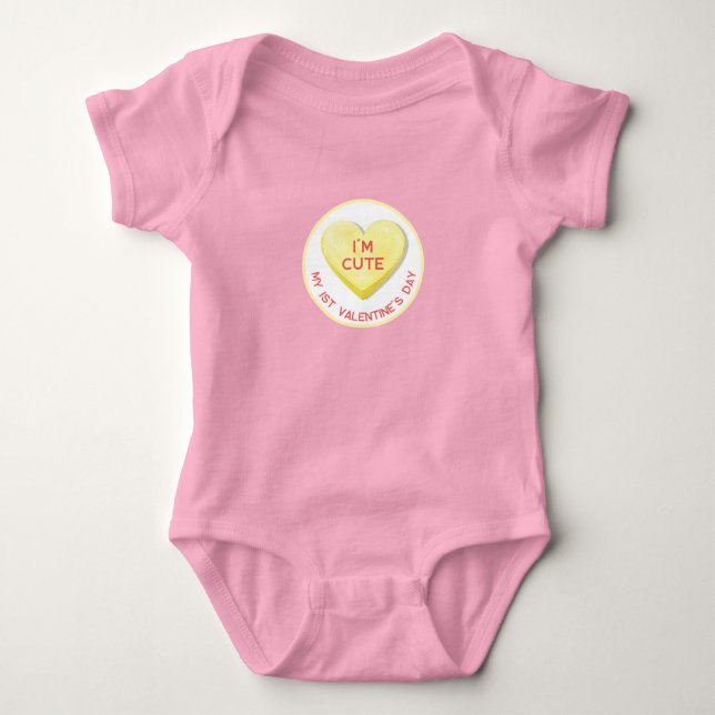 Candy Heart Süsse Pie Baby Strampler (Vorderseite)