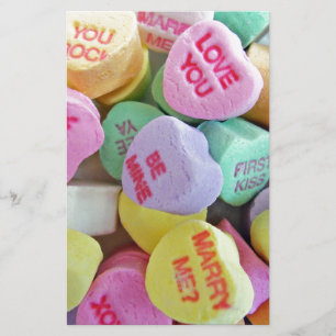 Candy Hearts Briefpapier