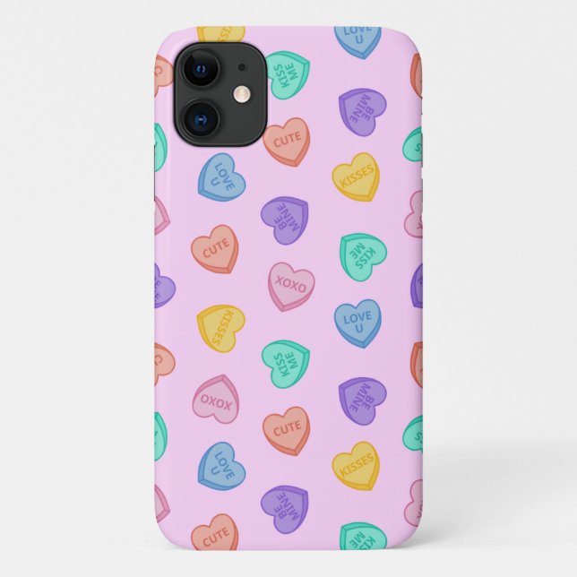 Candy Hearts Case-Mate iPhone Hülle (Rückseite)