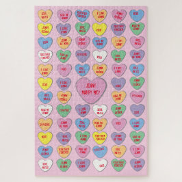 Candy Hearts Custom Messages Valentine