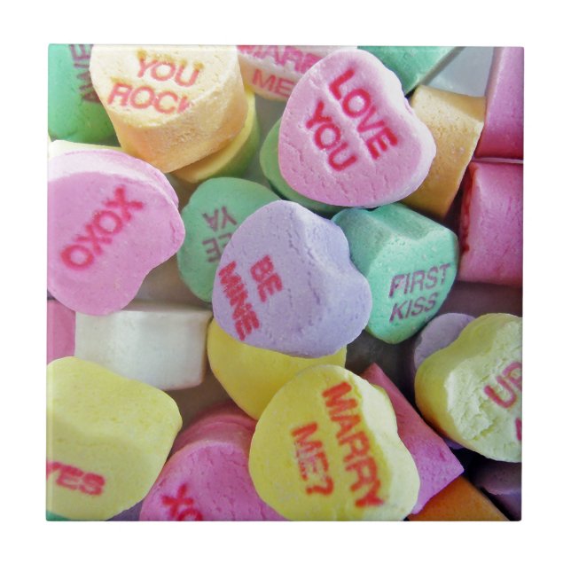 Candy Hearts Fliese (Vorderseite)