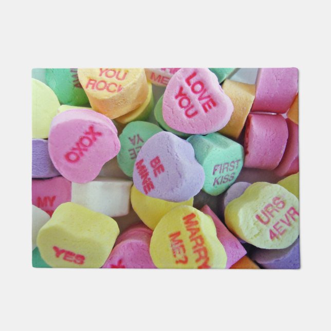Candy Hearts Fußmatte (Vorderseite)