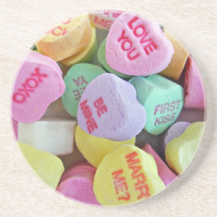 Candy Hearts Getränkeuntersetzer