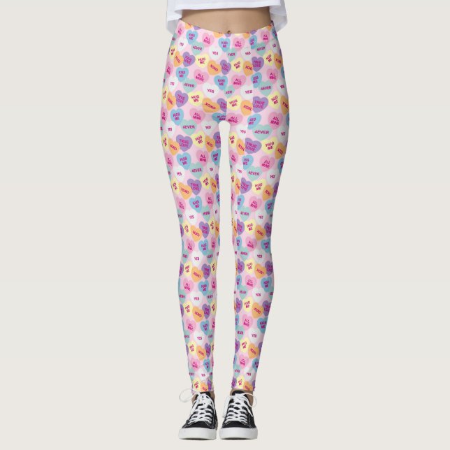 Candy Hearts Leggings (Pink) (Vorderseite)