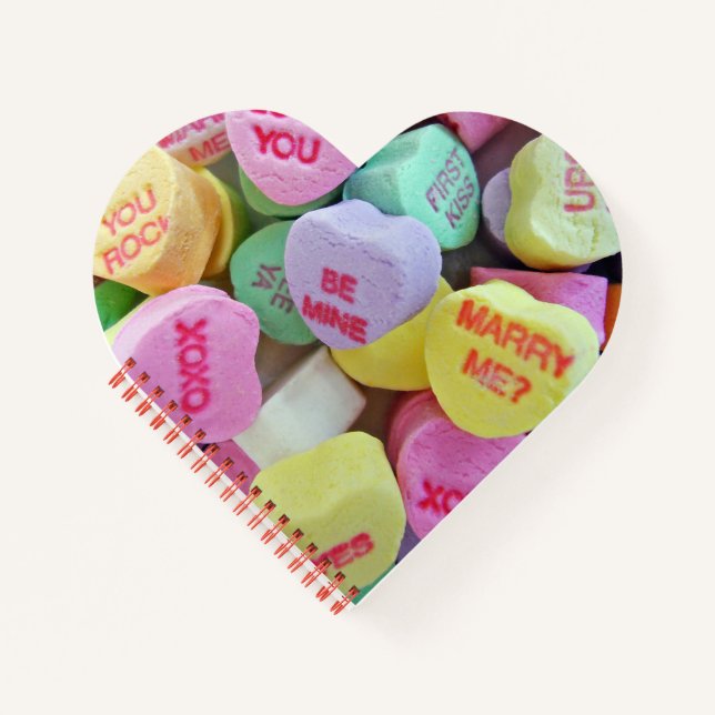 Candy Hearts Notizbuch (Vorderseite)