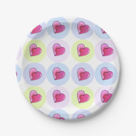 Candy Hearts Pappteller
